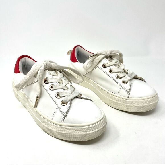 KENDAL + Kylie White Platform Sneakers Size 8 - Picture 2 of 8
